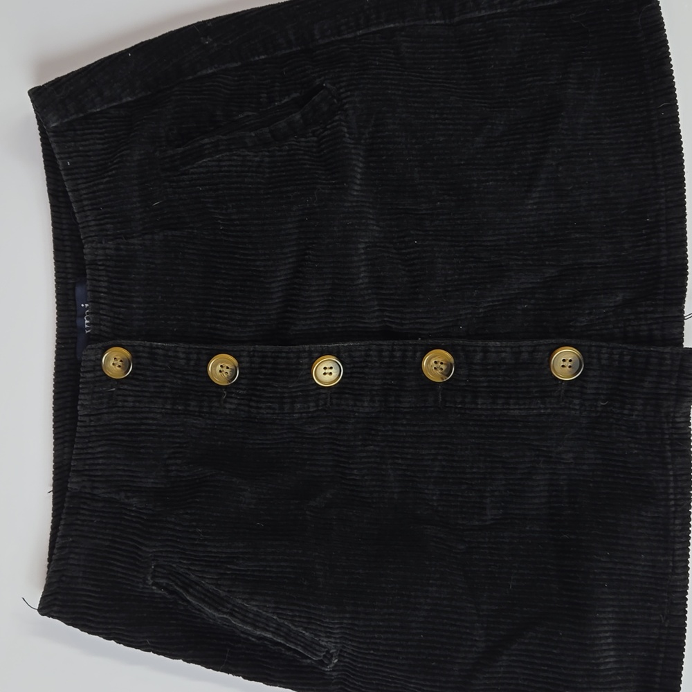 YMI Black Corduroy Mini Skirt Size Junior 3